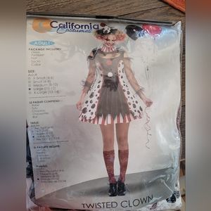 Women's scary clown costume